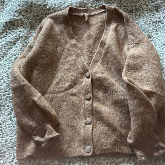 Sézane Camel Cardigan Mia, EUC medium - Picture 1 of 5